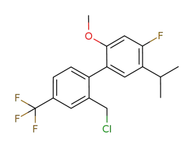 2'-(chloromethyl)-4-fluoro-5-isopropyl-2-methoxy-4'-(trifluoromethyl)biphenyl